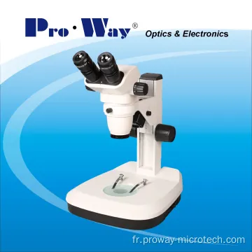 Microscope 6.7x-45X avec éclairage incident et transmis